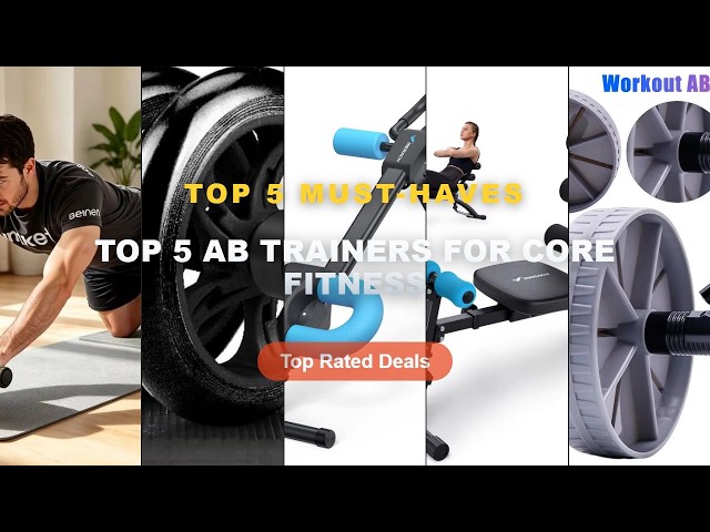 Top 5 Ab Trainers For Core Fitness: Top 5 Best Sellers - 1PCS Workout AB Roller No Noise Abdominal T