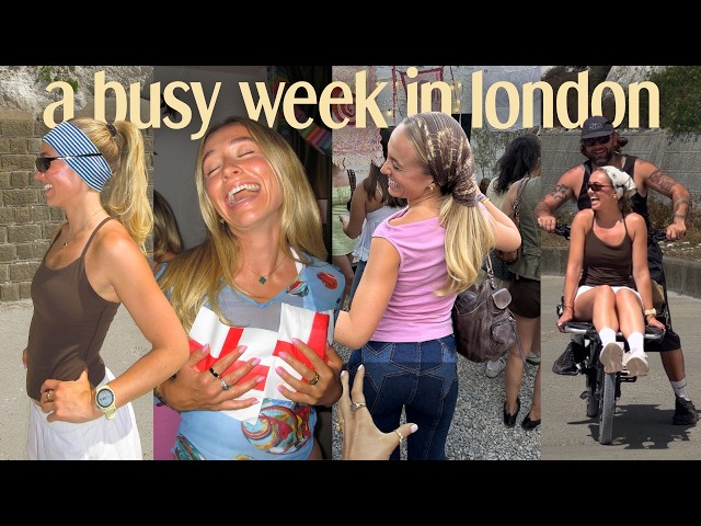 a (very busy) week in my life | launching a brand, shoot days & balancing my social life