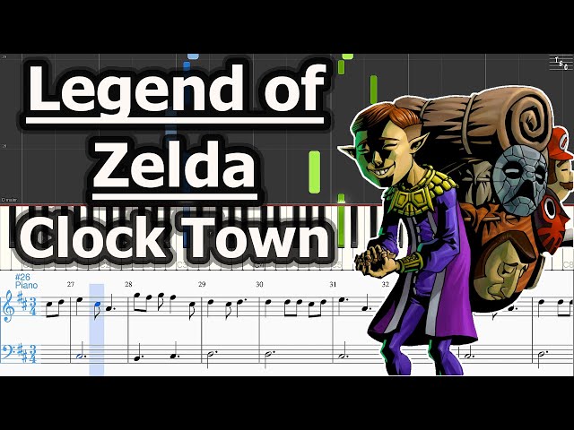 The Legend of Zelda - Clock Town | Piano Tutorial | Synthesia | Sheet Music