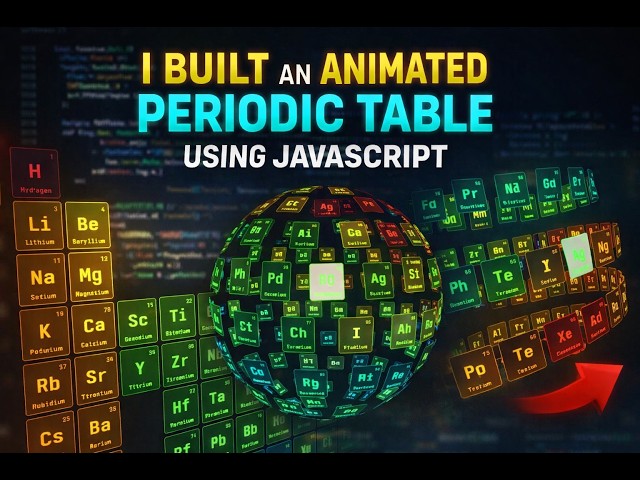 HTML CSS JavaScript Project for Beginners – Animated Periodic Table Tutorial