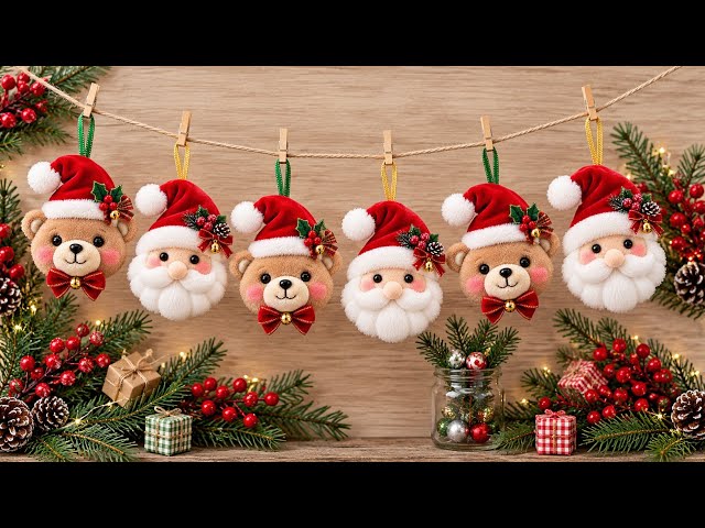 I Made These Adorable Christmas Ornaments from Fabric! 🎅🧸🎄 | Easy DIY to Sell
