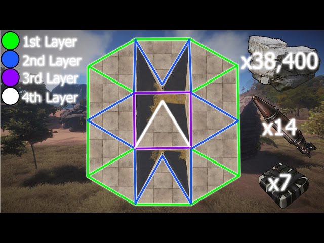Amazing Cheap Base Design | 38,400 stone = 14 Rockets | Duo/Trio Budget Base