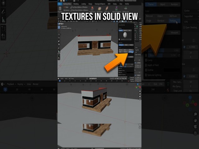 Blender: How to Show Textures in Solid Viewport Mode