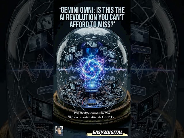 🤖 Gemini Omni: The Future of AI Video Is Here! #easy2digital #Gemini