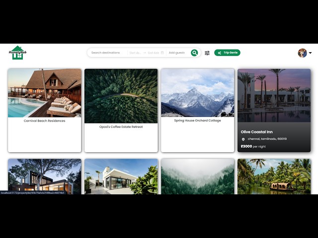 HomeLyHub | Full Stack Property Booking Web Application | Project Demo by Nandan