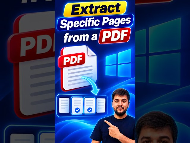 How to Extract Specific Pages from a PDF on Windows PC