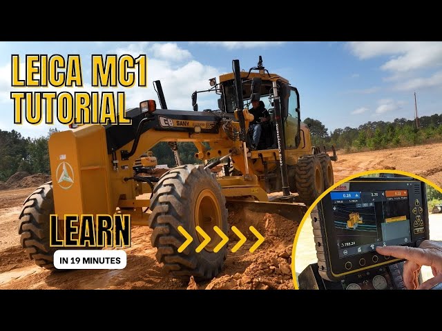 GPS MACHINE CONTROL MADE EASY | Leica MC1 Tutorial