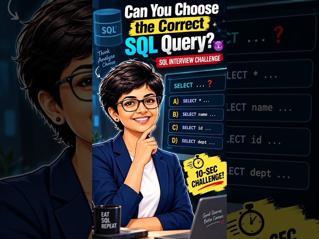 Can You Choose the Correct SQL Query? 😈 | SQL Interview Challenge #shorts