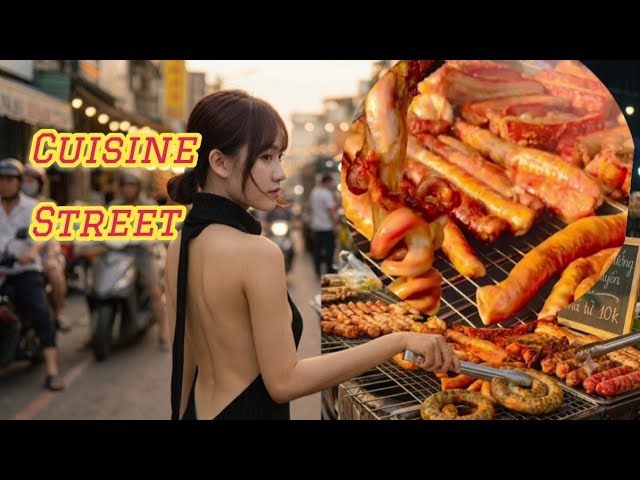 BBQ  The skillful technique of carving pork for charcoal grilling. 🇻🇳