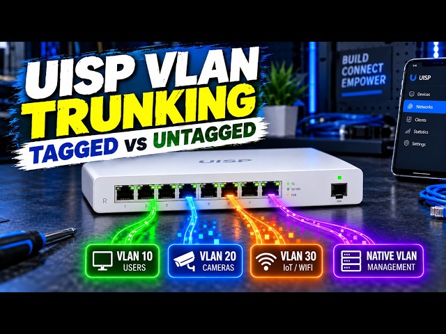 UISP Router VLAN Trunking Explained  Tagged & Untagged Ports From Your Phone