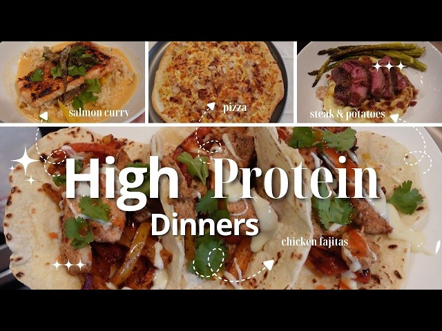 4 EASY high-protein dinners I made this week (realistic weeknight meals)