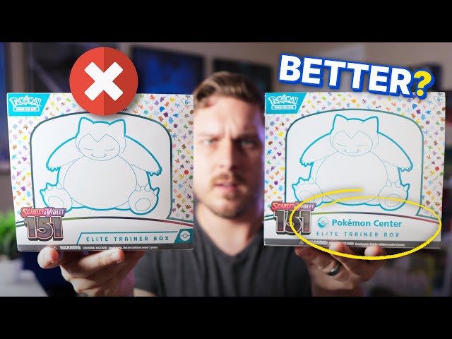 The 151 Elite Trainer Box kinda SUCKS… is the Pokémon Center ETB any better?
