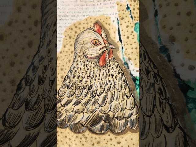 Day 2 of 7 Turning an Old Book Into an Art Journal for 7 Days