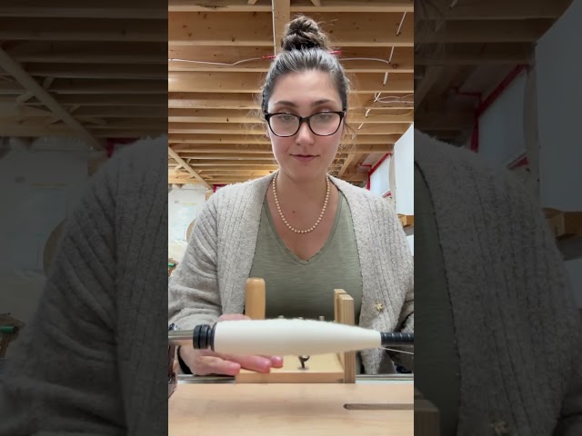 How we wind pirns for every project #weaving #yarn