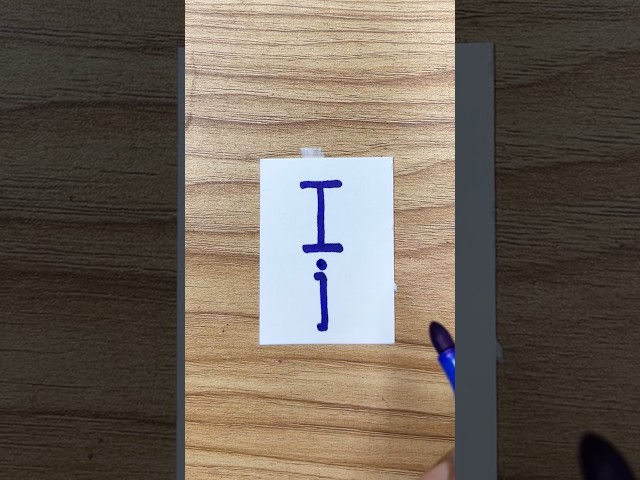 easy letter drawing I i