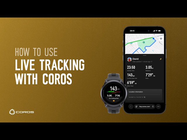 How to Use Live Tracking with COROS