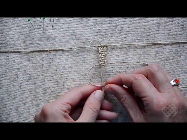 Macrame first steps, basic knots #1 (Square Knot)