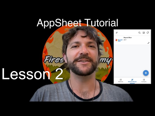 AppSheet Tutorial: Referral Wizard (Ep. 2) | Contacts, Referral Log & Email Template Button 📱