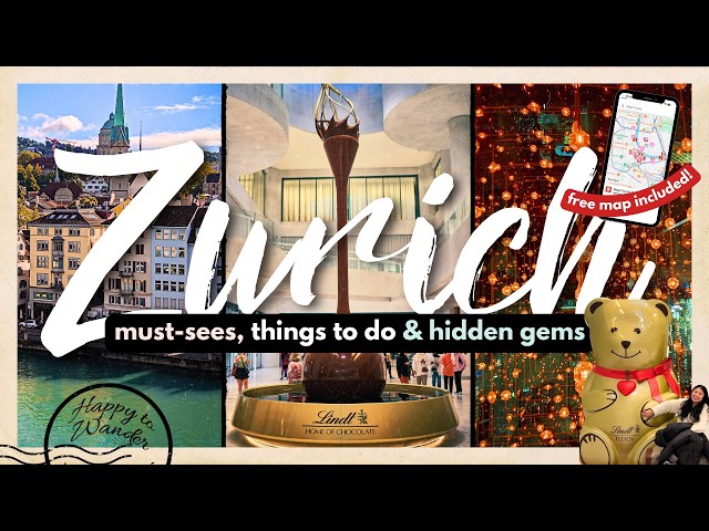 BEST THINGS TO DO IN ZURICH FOR FIRST TIMERS W/ MAP | 10+ Must-Dos, Hidden Gems & More!
