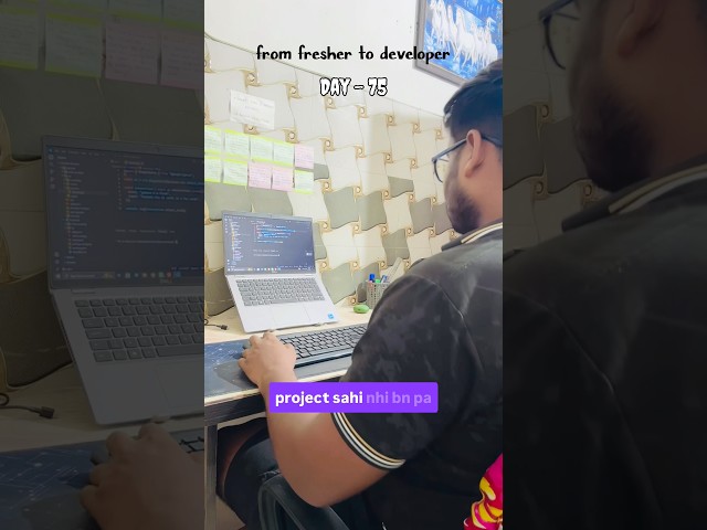 Day-75 from fresher to developer #webdevelopment #coding #tech #job #challenge #fyp