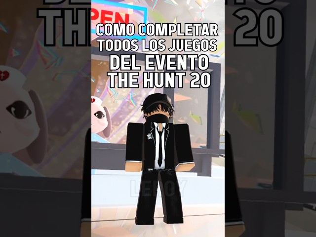HOW TO COMPLETE ALL GAMES IN THE ROBLOX THE HUNT 20 EVENT #roblox #shorts #games #leroy