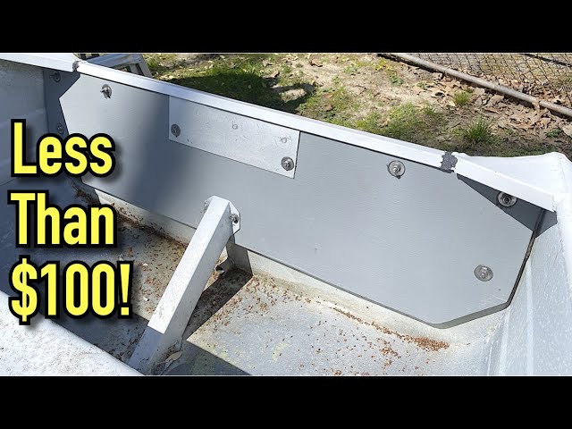 Aluminum Boat Transom Replacement - Replace your small boat transom!