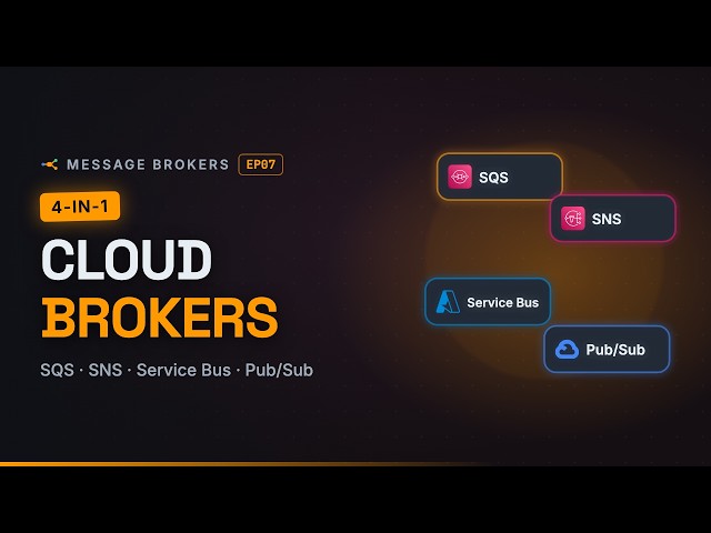 AWS SQS vs SNS vs Azure Service Bus vs Pub/Sub — Cloud Brokers | Interview Prep