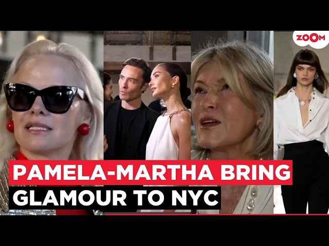 Hollywood Icons Pamela Anderson & Martha Stewart ARRIVE for Carolina Herrera Show in New York!