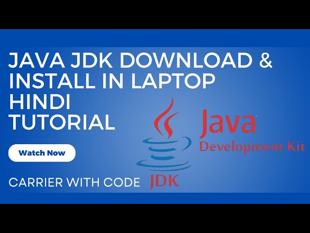 Java JDK Download & Install in Laptop | Hindi Tutorial 🧑‍🏫