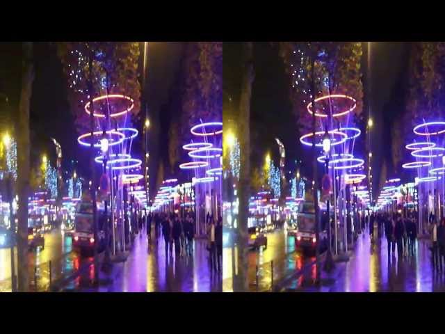 NOEL CHAMPS ELYSEES PARIS 2013 en 3D #01
