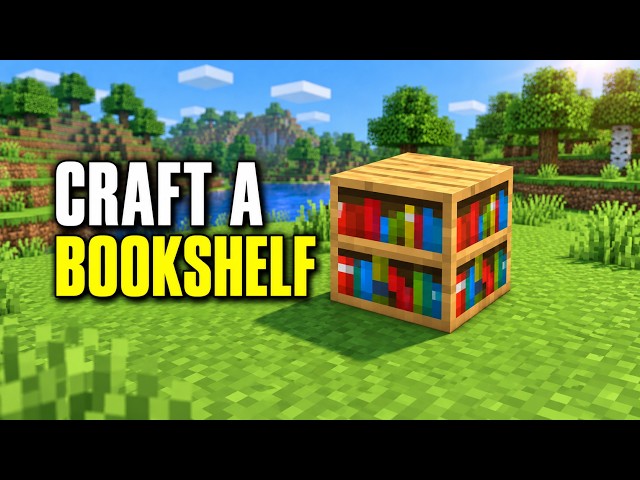 Minecraft How to Craft a Bookshelf (Fast & Easy)
