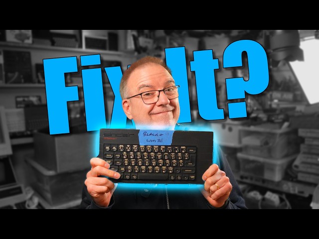 ZX Spectrum Plus with Black and White Screen Repair