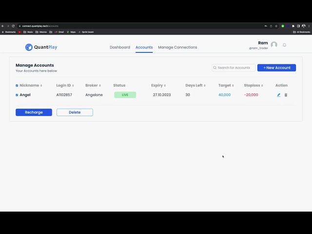 How to configure RMS settings in Quantplay