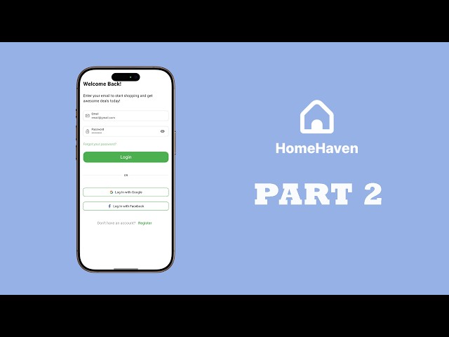 Flutter UI Design Tutorial - HomeHaven App (Part 2.1: Login )