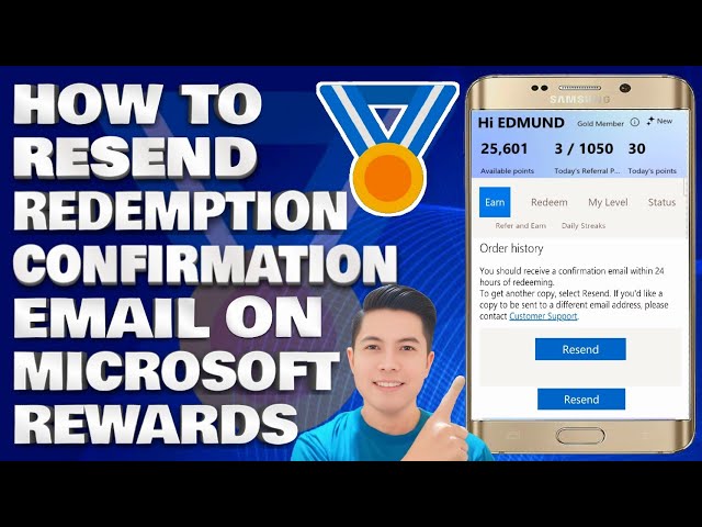 How To Resend Redemption Confirmation Email on Microsoft Rewards