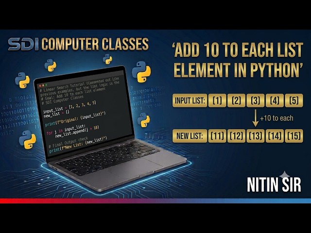 Python List Program-14.  #nitin_sir #sdi