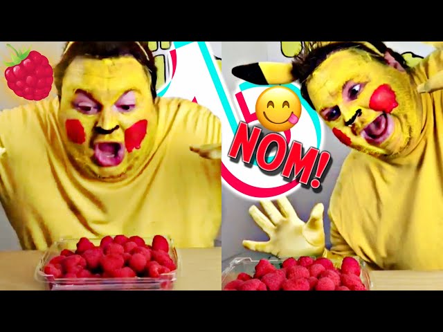 Eating like PIKACHU!! (tik tok)