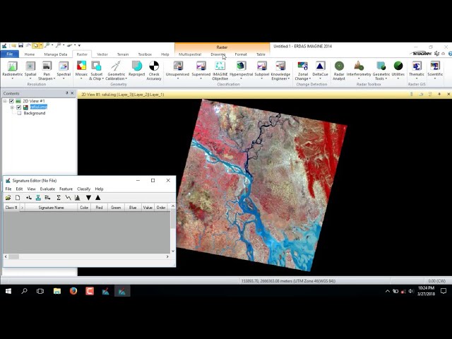 Supervised Classification Using Erdas Imagine Software