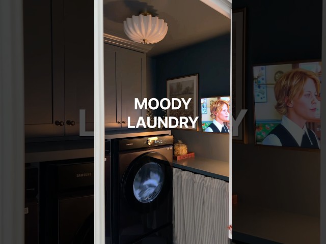 full moody laundry room makeover with my hyper tough project kit #laundryroom #diy