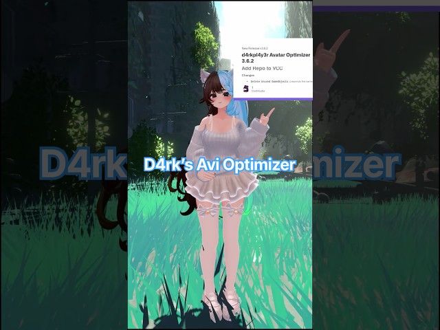 Using D4rk’s Avi Optimizer in #unity #vrchat #vrc