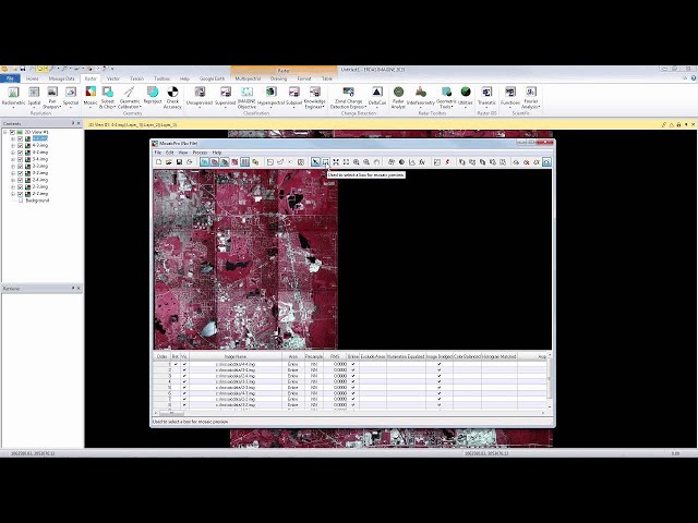How to use color correction in ERDAS IMAGINE Mosaic Pro