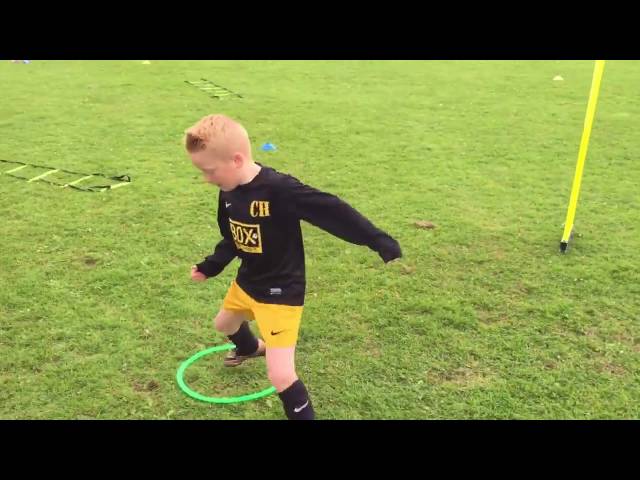 Academy players Callan and Aidan working on ABC (Agility, Balance & Coordination)