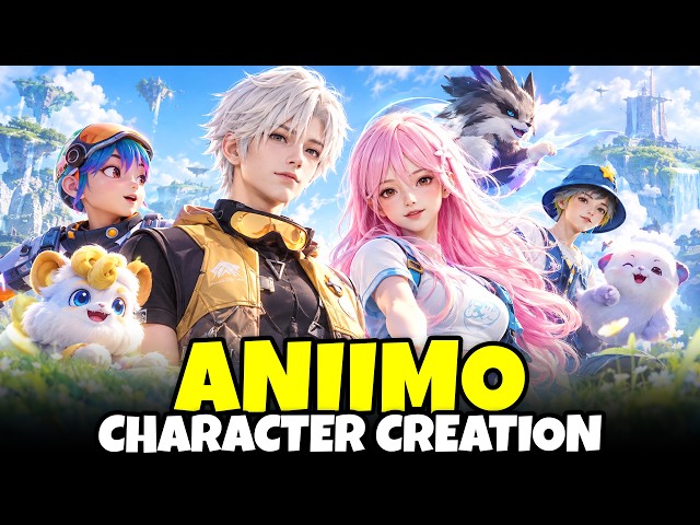 Aniimo Character Creation (Full Customization, All Options, Male & Female, Outfits & More!)