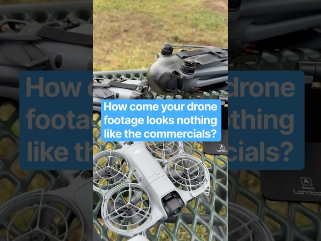 How come your drone footage looks nothing like the commercials #drones #dji #mini5pro #neo2
