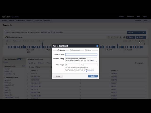 Using Splunk Storm for operational analytics