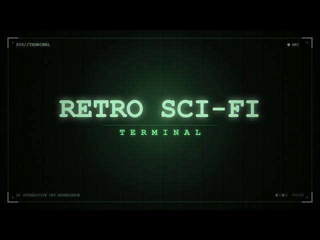 RETRO SCI-FI TERMINAL - Trailer