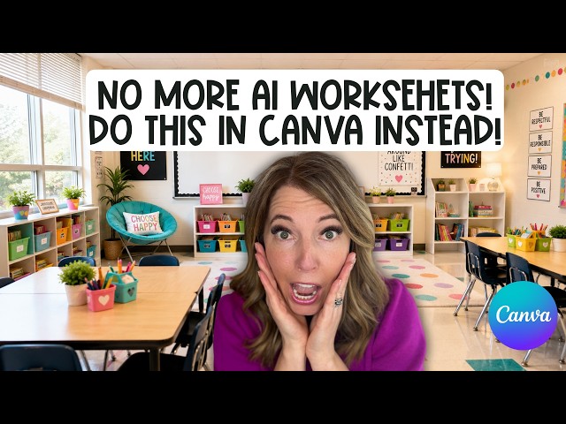 No More AI Slop Worksheets, Teachers Do This in Canva Instead For Quality Lesson Material