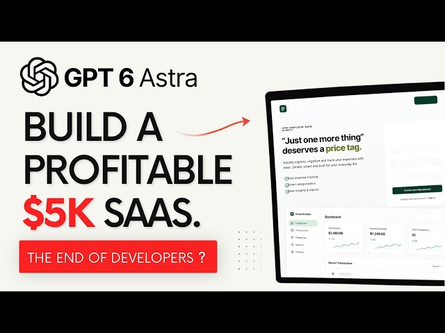 I Told GPT-6 Astra to Build a Profitable SaaS in 1 Hour… Here’s What Happened