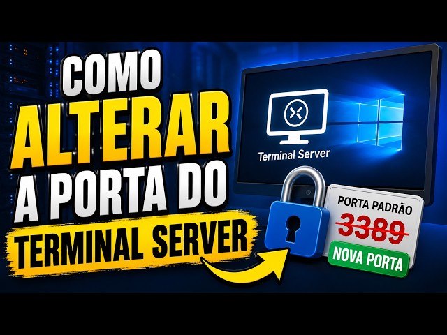 COMO ALTERAR A PORTA da Área de Trabalho Remota no Windows Server 🔥 Mais Segurança!