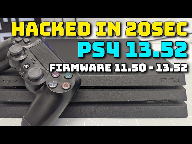 PS4 firmware 13.52 hacked by just visiting one website!!